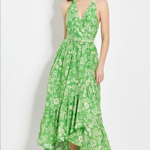 PATRICIA DRESS - LEAF 60'S TONAL PAISLEY